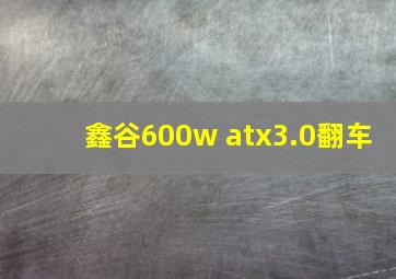 鑫谷600w atx3.0翻车